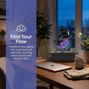 Tabletop Water Fountain with 7-Color LED Lights for Home Decor